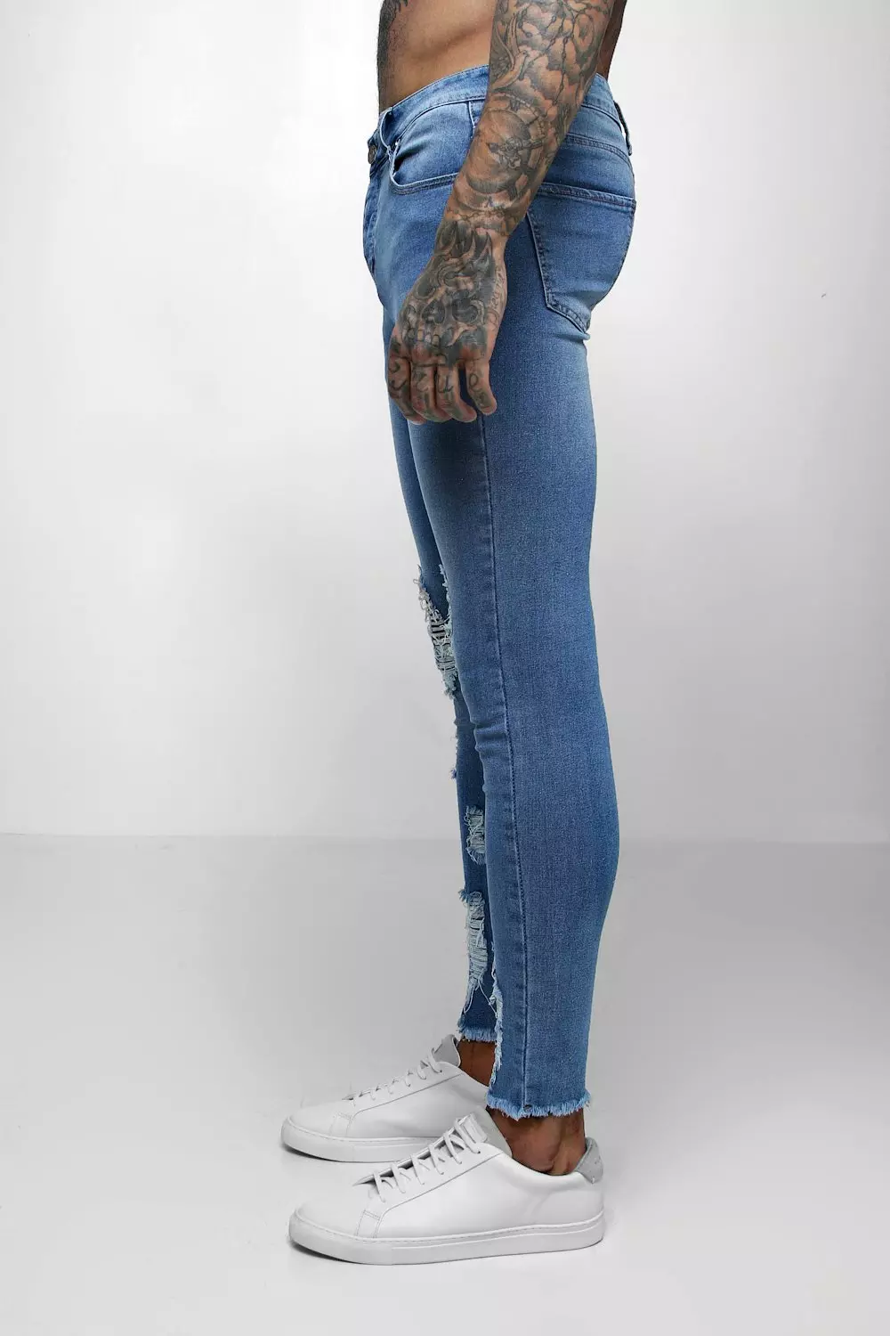 Boohooman spray on store jeans